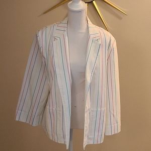 Vintage Rainbow Striped Blazer